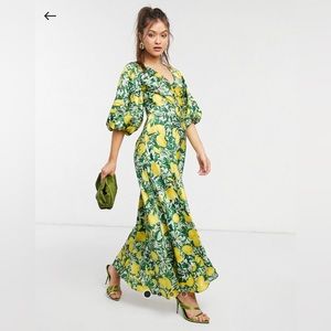 ASOS design lemon dress